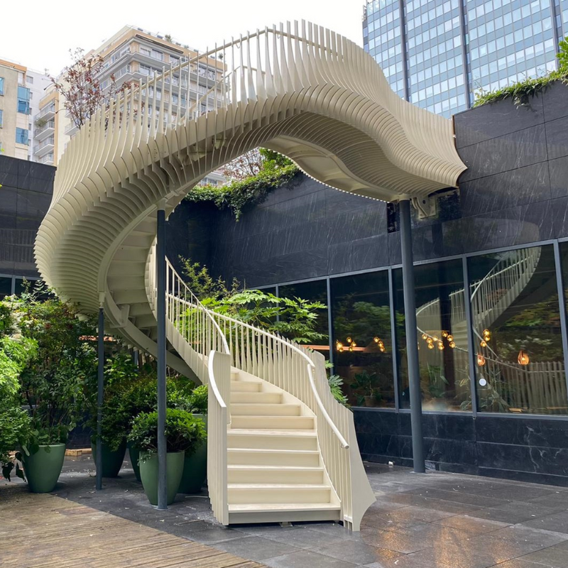 Architectural metal staircase for Havas Group - Photo credit: ©Eiffage Métal