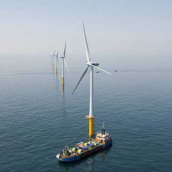 Eiffage Métal | Offshore wind turbines | Photo credits : Henderyckx Aerialphotography