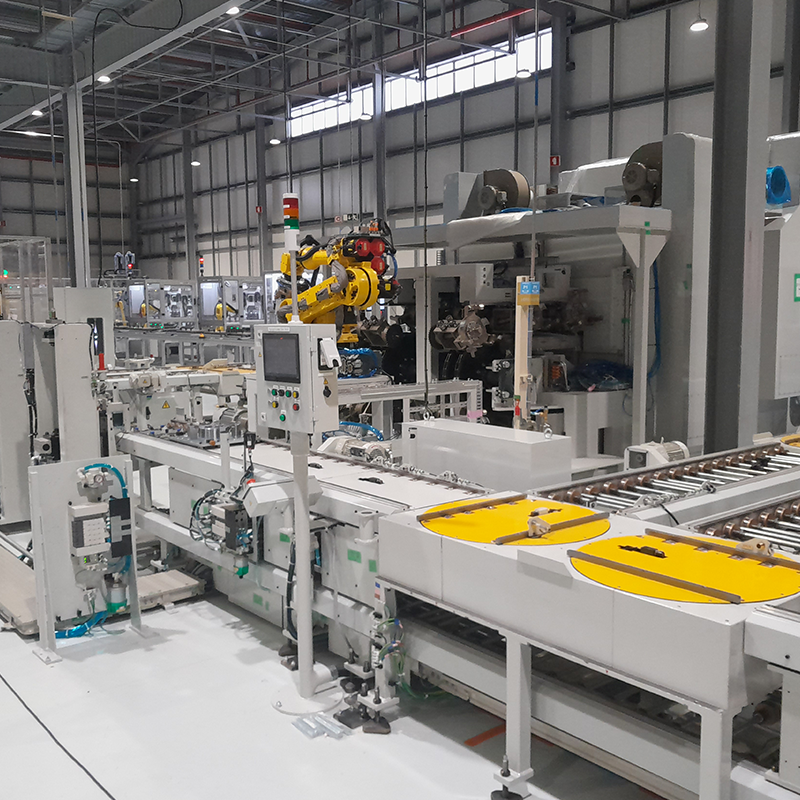 Assembly line installation for Ampère Cléon's E-Tech motor - Photo credit: ©Eiffage Métal