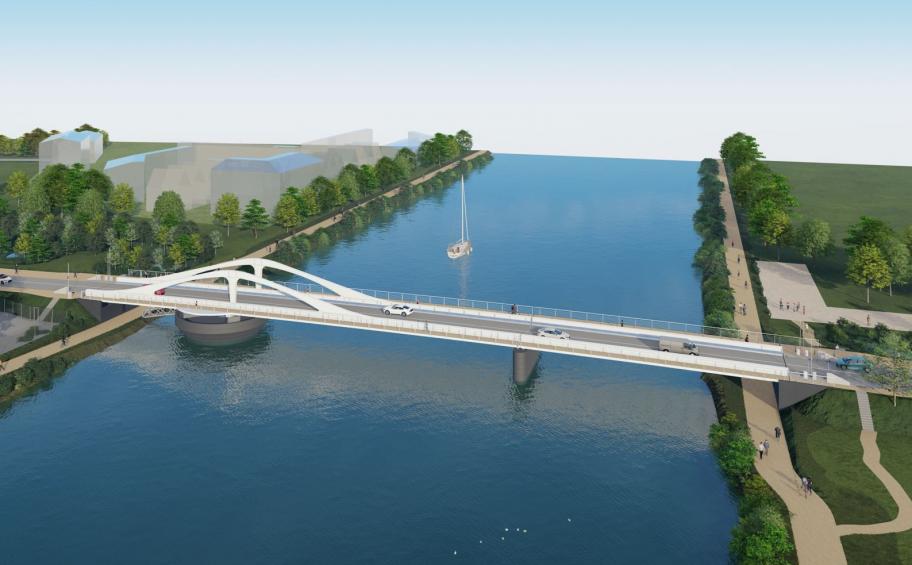 Eiffage Métal a remporté en groupement le contrat de conception-réalisation du pont tournant de Colombelles (14)